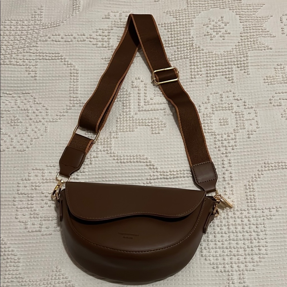 Brown Leather shoulder Bag